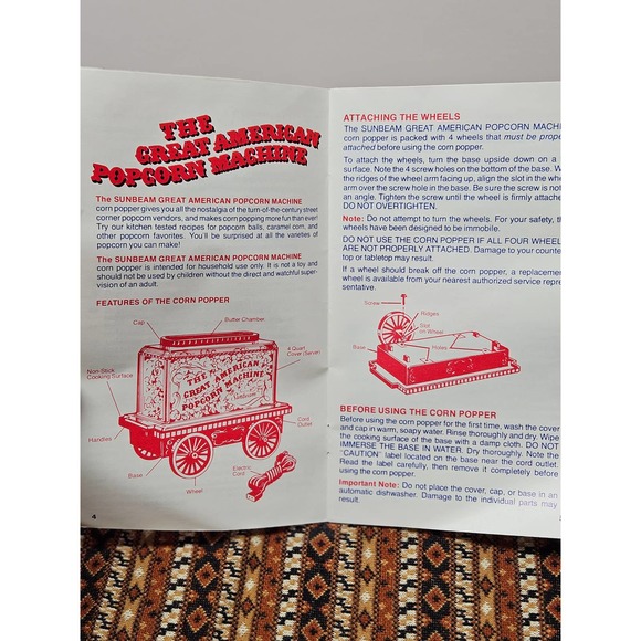 Sunbeam Other Vintage 976 Sunbeam Great American Popcorn Machine Poshmark